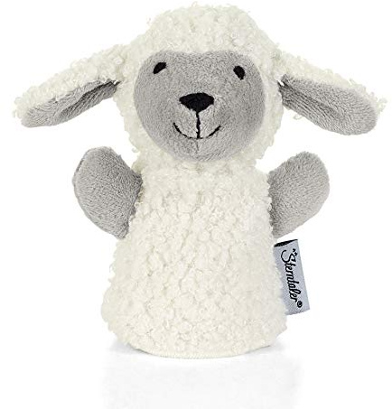 Sterntaler Marionnette à Doigts Mouton Stanley, 11 x 11 x 5 cm, Blanc/Gris
