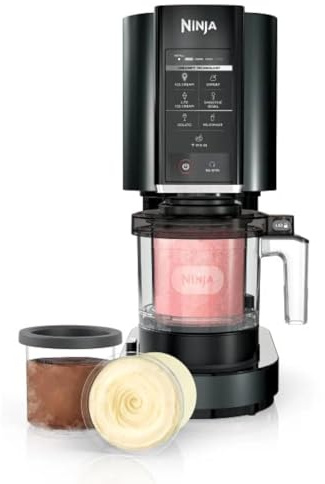 Ninja CREAMi Ice Cream, Sorbet, Milkshake Maker + 3 CREAMi Pints, Black