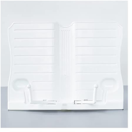 Leseständer Buchständer Halter, weiß 10,5 x 10 Zoll Portable einstellbar Lesung Lehrbuch Rezeptständer, für Home Office Tablet-Kochbuch-Dokument Bücherregal