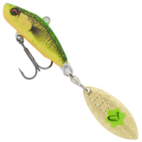 Savage Gear Jig Spinner zum Raubfischangeln 6,5cm 9g 3D Sticklebait Tailspin