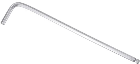 sourcing map 3/16 Ball End Hex Key Wrench, L Shaped Long Arm 40Cr Repairing Tool, SAE Sizes