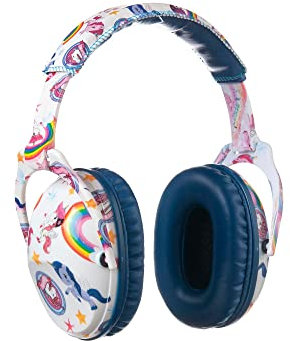 PROTEAR Verstellbare Faltbare Ohrenschützer für Schule Konzert Festival mit SNR 28dB Hörschutz, Kinder Gehörschutz, Kind Lärmschutz Kopfhörer (Einhorn)