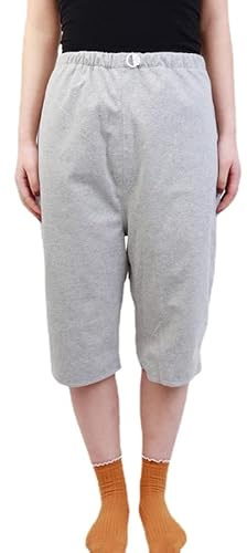 Biancheria intima per incontinenza per adulti, a tre strati, impermeabile, per uomini e donne, traspirante e lavabile, protezione dalle perdite urinarie per anziani (pantaloni corti, L)