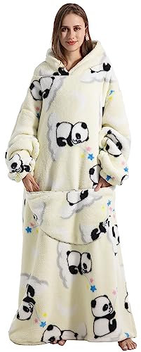 Thigies Sudadera con Capucha para Mujer Hombre,Oversized Batamanta Manta con Capucha,Comfy Bata Mujer Invierno