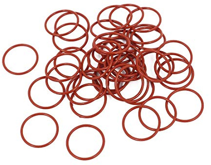 XYZOOM 50 Stück 16mm x 1mm Gummi O-Ringe NBR Hitzebeständige Dichtungsring Ösen Rot(9ab6e c801d 68814 ece0e d6b99 b4d6a