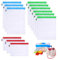 Lot de 12 sacs de rangement assortis en maille filet pour enfants - Avec cordon de serrage - Sac de rangement pour jouets en peluche - Sac de rangement pour fruits et jouets