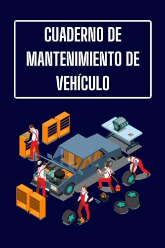 Cuaderno de mantenimiento de vehículo: Libro mantenimiento coche con 120 tarjetas prefabricadas para completar | registro de todas las intervenciones