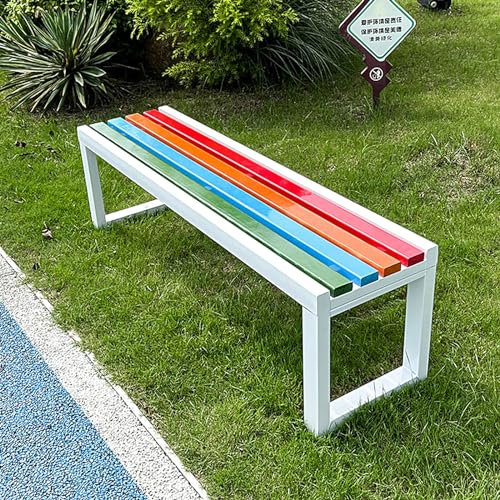 LLZJDDPLY Gartenbank wetterfest | Gartenbank | Balkonbank for 2 bis 3 Personen | Sitzbank 500 kg belastbar | Holzbank Gartenmöbel for Balkon, Terrasse & Garten (Color : B, Size : 100cm)