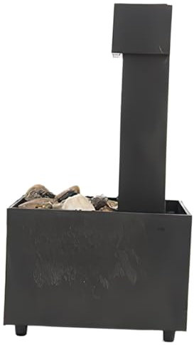 FUNOMOCYA Tischbrunnen Aus Kunststoff Mit Automatischer Wasserzirkulation Kleiner Wasserbrunnen Für Innenräume Entspannungsdekoration Mit Zen Design