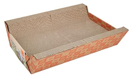 FOFOS Rascador de Cartón 2 en 1 para Gatos – Alfombra Rascadora Resistente y Reciclable con Catnip Premium, Juguete Duradero para Gatos