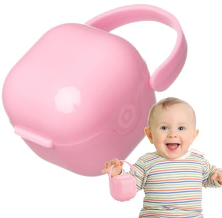 Générique Schnullertasche, Schnullerhalter – Aufbewahrungsbox für tragbare Lutscher | Tragbare Schnullerhalter, Schnullerhalter, Behälter für Schnuller, Rosa, Se référer au descriptif, Siehe