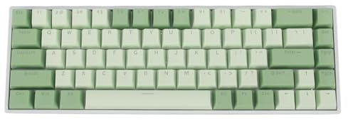 Teclado, 68 teclas de múltiples modos de iluminación RGB Teclado mecánico de conexión inalámbrica USB retroiluminada para negocios de juegos