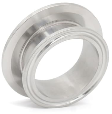 ACVACV Flangia di riduzione del Coperchio terminale a Tre Clip for Uso Sanitario SS 304, for Accessori for raccordi di Tubi for Uso Domestico e da Giardino(4 inch x 1.5 inch)