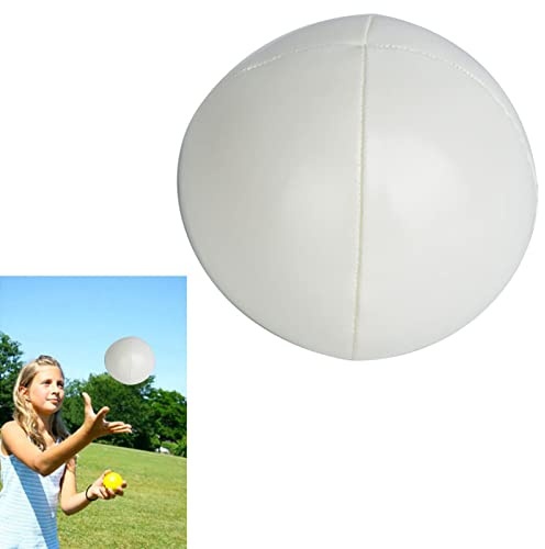 Brrnoo Jonglierbälle, Jonglierball-Ausrüstung, Jonglierbälle für Anfänger, Leichte, 3 Stück, für Anfänger, Weicher, Einfacher Jonglierball, Ideal für Erwachsene (White)