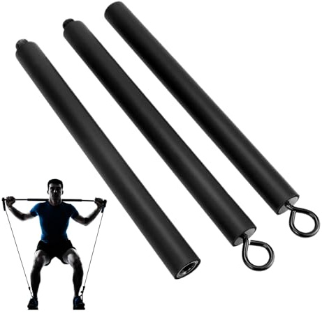 Barra di resistenza – allenamento portatile per pilates, 37 cm, in metallo, per fitness, per esercizi di e flessibilità, di resistenza elastica, accessorio per allenamento a casa