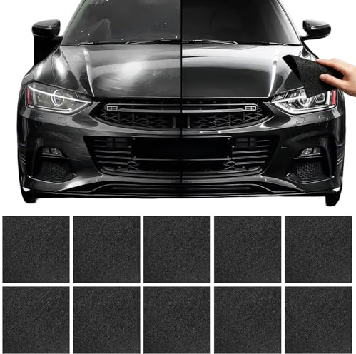 TIHNY 10 Unidades Paño Reparador de Arañazos para Coche, Paños de Microfibra para Quitar Rasguños en Pintura, Pulir Superficies y Marcar de Puertas, Reutilizables