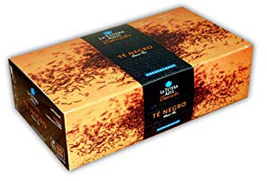 LA TETERA AZUL 100 Bolsitas De Té Negro. Infusión Estimulante Termogénica Y Antioxidante. 100 Bolsitas De 1,5 Gramos.