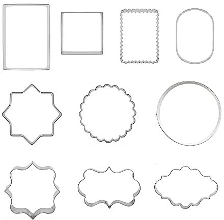 Ausstechformen für Plätzchen, Plätzchenform, 10 Stück