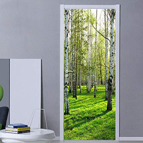 Türtapete Türfolie Waldlandschaft Wasserdichte PVC-Posterwand