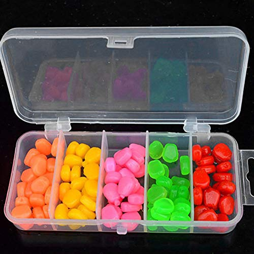 Maïs Artificiel Appât, PVC Maïs Appâts de Pêche Souple Saveur Maïs Carpe Appâts avec Beau Parfum, Appâts de Pêche en Eau Douce (100)