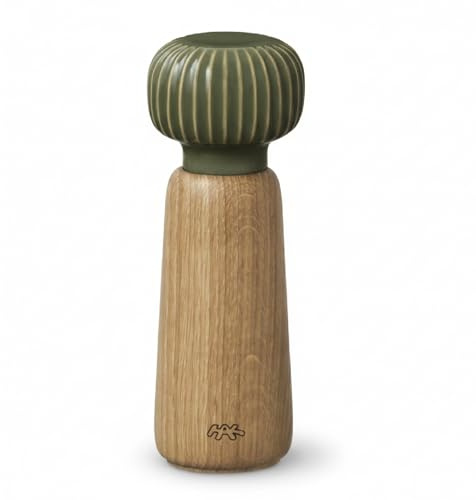 Kähler Mühle H18 cm Hammershøi handlich dänisches Design Gewürzmühle, grün