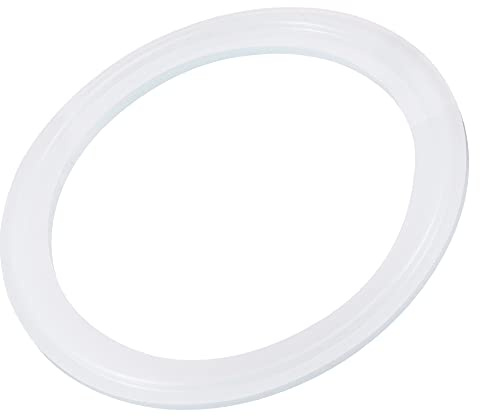 sourcing map Silicone Rubber Gasket Industrial Flange O-Ring for 2.5 Inch Clamp White Pack of 2
