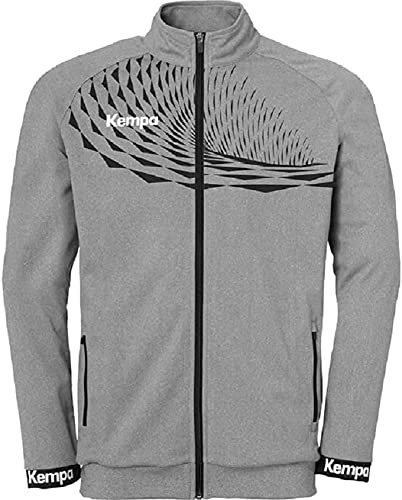 Kempa Wave 26 Poly Jacket hombre niño Chaqueta deportiva de entrenamiento de balonmano para hombre Sudadera ligera - sudadera elástica de entrenamiento con bolsillos con cremallera