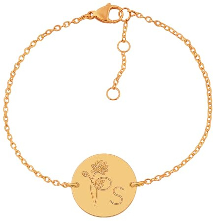 Personalisiertes Armband Gold, Silber, Rosé | Gravur Armband | personalisiertes Geschenk für Frauen, Freundin, Mama