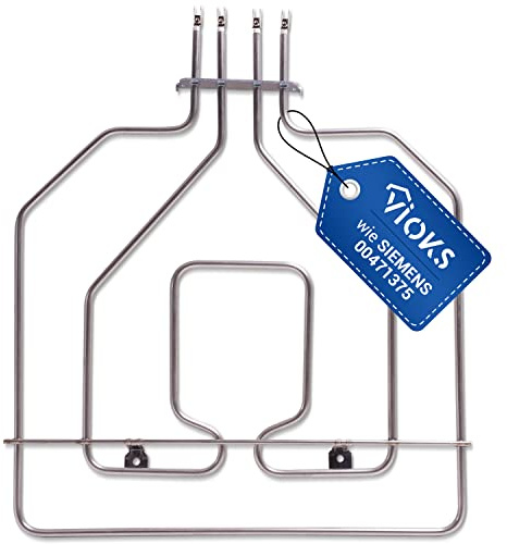 VIOKS Heizspirale Backofen Oberhitze Ersatz für Siеmens 00471375 & EGO 20.35059.000 - Heizelement 230v für Balay Bosch Neff Siеmens Backofen & Herde