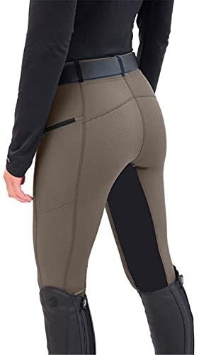 Reithose Damen High Waist - Reitleggings Damen Skinny Vollbesatz Reiter Hose Stretch Slim Fit Vollbesatzreithose Radhose Motorrad Lange Hosen Reitbekleidung für Frauen Teenager Mädchen