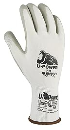 U-POWER Fit, Guanti da Lavoro Leggeri con Fodera in Nylon Bianco Finezza 13, con Rivestimento di Nitrile, Resistenti all'Abrasione, Livello di Destrezza 5 (9)