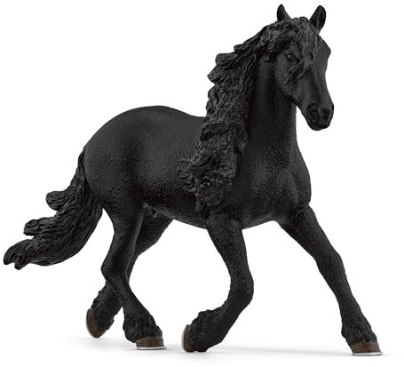 schleich HORSE CLUB Frieserhäst, hingst, från 5 år, 13975 - Leksaksfiguren, 5 x 16 x 11 cm