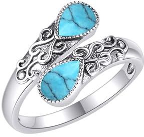 Mondstein Ring für Damen Sterling Silber Regenbogen Einstellbar Bandringe Schmuck Geschenke für Mädchen