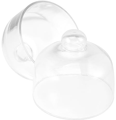 MAGICLULU 2stücke Transparente Kuchenabdeckung Aus Glas Tortenglocke Zum Schutz Vor Verschmutzung Abdeckung Für Kuchen Desserts Und Obst Geeignet Für Geburtstage Hochzeiten Und Konditoreien
