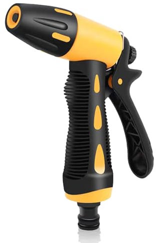 Hose Pipe Spray Gun | High Pressure Garden Hose Spray Gun 360 Degree Rotating Garden Hose Nozzles & Spray Guns | Flow Control Multi Tasking Gun for Cleaning and Watering