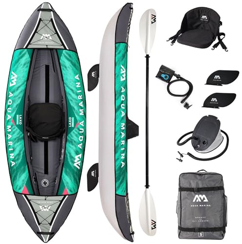 Campsup Aqua Marina kajak aufblasbar | Inflatable 1-3 Personen Kayak LAXO | Technologie: I-Beam (LAXO-285 + Star 6)