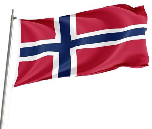 Norvegia - Bandiera per eventi festival, 150 x 90 cm