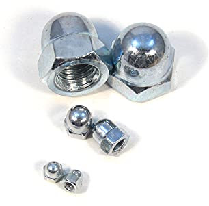 IHC DIN 1587 Sechskantmuttern Hutmuttern Muttern verzinkt (20 Stück, M12)