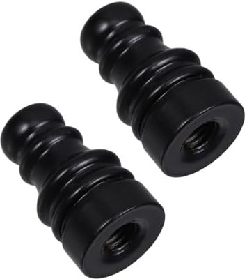 DOITOOL 2pcs Solid Metal Lamp Finials Caps Replacement for Table Floor Lamp Harp Holder Decorative Head for Wall Chandelier Lighting Fitting