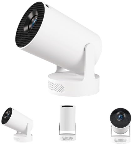 XIAOHUI Mini Proiettore 2025 Portatile Smart Proiettore con WiFi e Bluetooth, 1000 Lumen, Display da 150 pollici, Tecnologia LCD LED