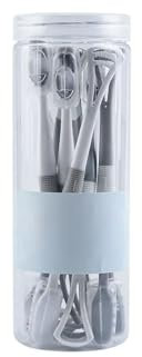 Cepillo de dientes manual Cepillo de dientes de doble cabezal con revestimiento lingual, 8 unidades, for adultos, suave y limpio. Cepillo