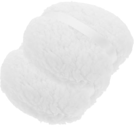 LOLIPPYY 2piezas De Polvo De Felpa Cuerpo Suave y Reutilizable Pack De Aplicar Polvo Corporal