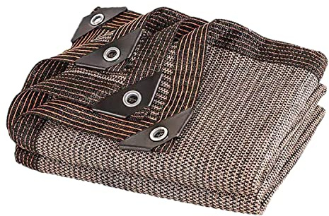 Tenda parasole con protezione UV al 90%, resistente, con occhielli, per giardino, patio, balcone, campeggio, pergola, tenda da sole per auto, colore naturale