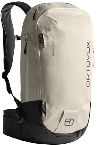 Ortovox Free Rider 22L Freeriding Skitouren-Rucksack für Skifahren, Snowboarden und Backcountry Sport, Weißer Tee, 22 Liter