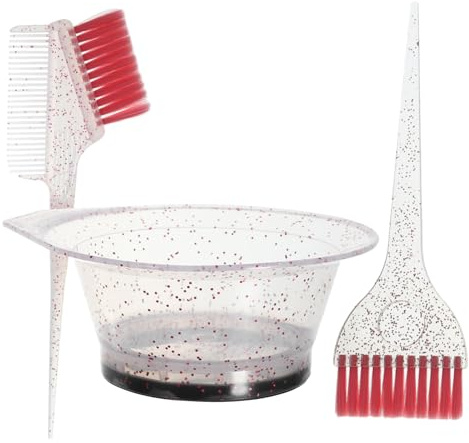 Gatuida Pinceles para Teñir Cabello con Bol de Mezcla Transparente y Cepillo de Cerdas Suaves Kit Profesional para Salones y Doméstico para Aplicar y Tintes y Colorantes Capilares