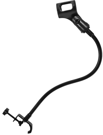 KITCHENKARATLY Verstellbarer Schwanenhals Mikrofonhalter für Schreibtisch Flexibler Mikrofonarmständer mit Einstellbarer Richtung Geeignet für Studio Rundfunk und Aufnahmeumgebungen