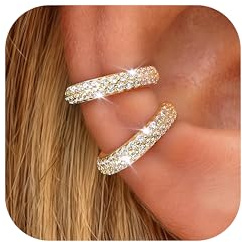 Morfetto Ear Cuff damset utan piercing – 14K guldpläterad falsk helix brosk örhängen för oborrade