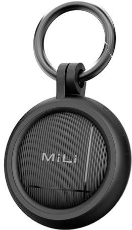 MiLi LiTag Duo Traceur Localisateur D’Objets Bluetooth, Compatible avec Apple et Android Localiser, pour Valises/Portefeuilles/Clés/Sacs/Bagages, Batterie Remplaçable, 1 Pack