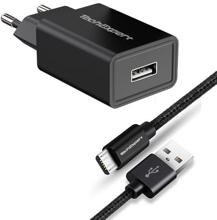 Kit Chargeur Compatible Galaxy Tab Pro 10.1 T520 Galaxy Tab 3 Galaxy Tab 4 Galaxy Tab S et Toutes Les tablettes Samsung avec Port Micro USB 2.0 Noir