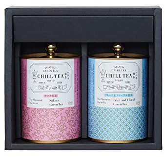 Japanese Tea Gift Box by CHILL TEA Tokyo - 100g Loose Leaf (Sakura and Fruit Floral)